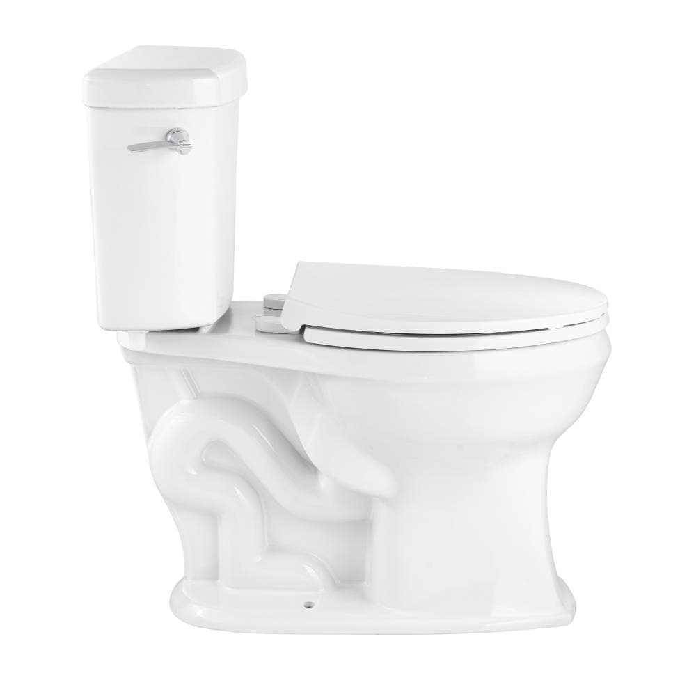 New Lower Price; Jacuzzi Lyndsay White WaterSense Elongated Chair Height 2-Piece Toilet, 12-in Rough-In, 1.28 GPF