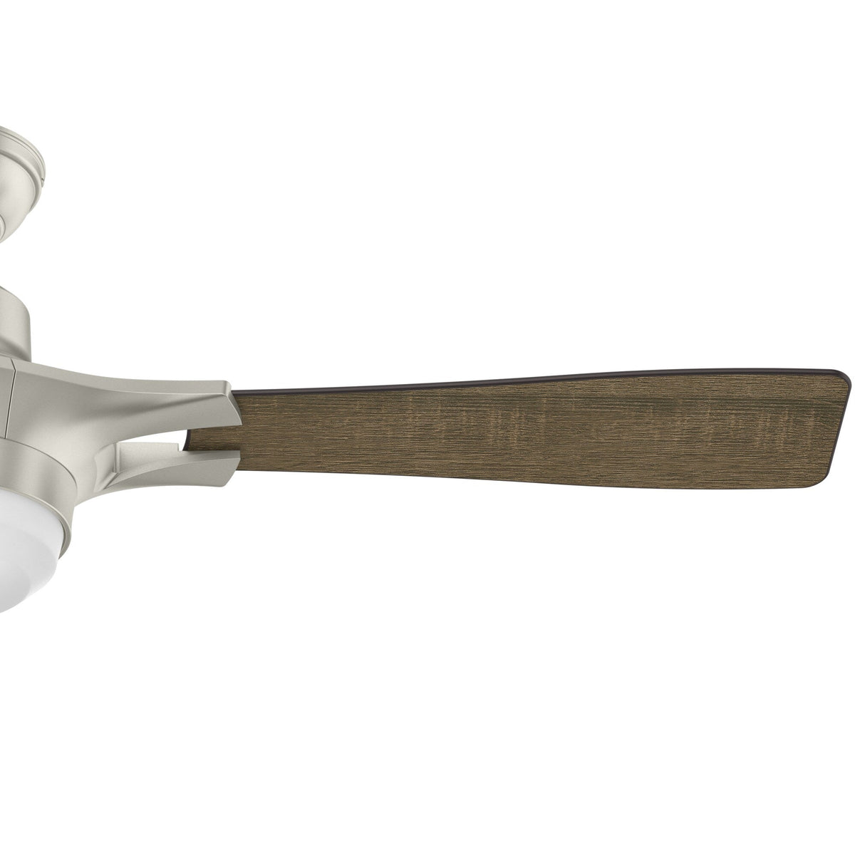 Hunter Signal WiFi-Enabled 54-in Matte Nickel Indoor Smart Ceiling Fan with Integrated LED Light and Remote (3-Blade)