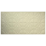 Dimensions 4-ft x 2-ft Creme Polystyrene Surface-mount Ceiling Plank (1-Pack, 8-sq ft / Case)