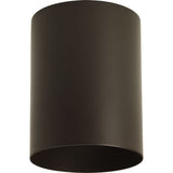 Progress Lighting Cylinder 5-in Antique Bronze Indoor/Outdoor Flush Mount Light, P5774-20