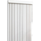 Project Source Room Darkening Vertical Blinds, 3.5-in Slat, 104-in W x 84-in L, Cordless White Vinyl