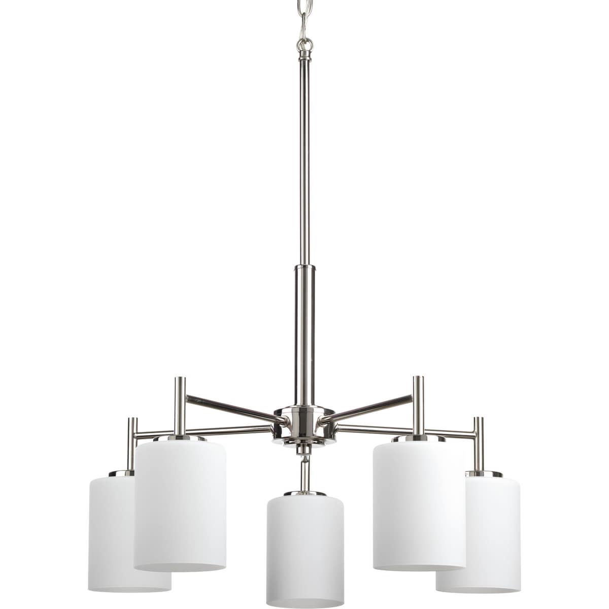 Progress Lighting Replay 5-Light Brushed Nickel Modern/Contemporary Chandelier