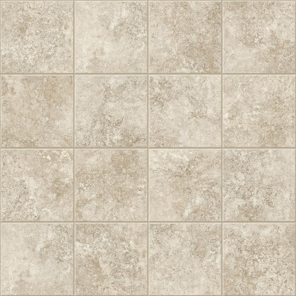 Congoleum ArmorCore LC Santa Fe 12-ft W Cut-to-Length Light Breeze Stone Look Low-Gloss Finish Sheet Vinyl