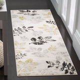 Safavieh Porcello Agoro 2 x 7 Ivory/Green Indoor Floral/Botanical Runner Rug