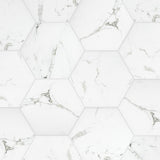 Timeless Calacatta Hex 8-5/8 in. x 9-7/8 in. Porcelain Floor and Wall Tile (11.56 sq. ft. / case) - Super Arbor