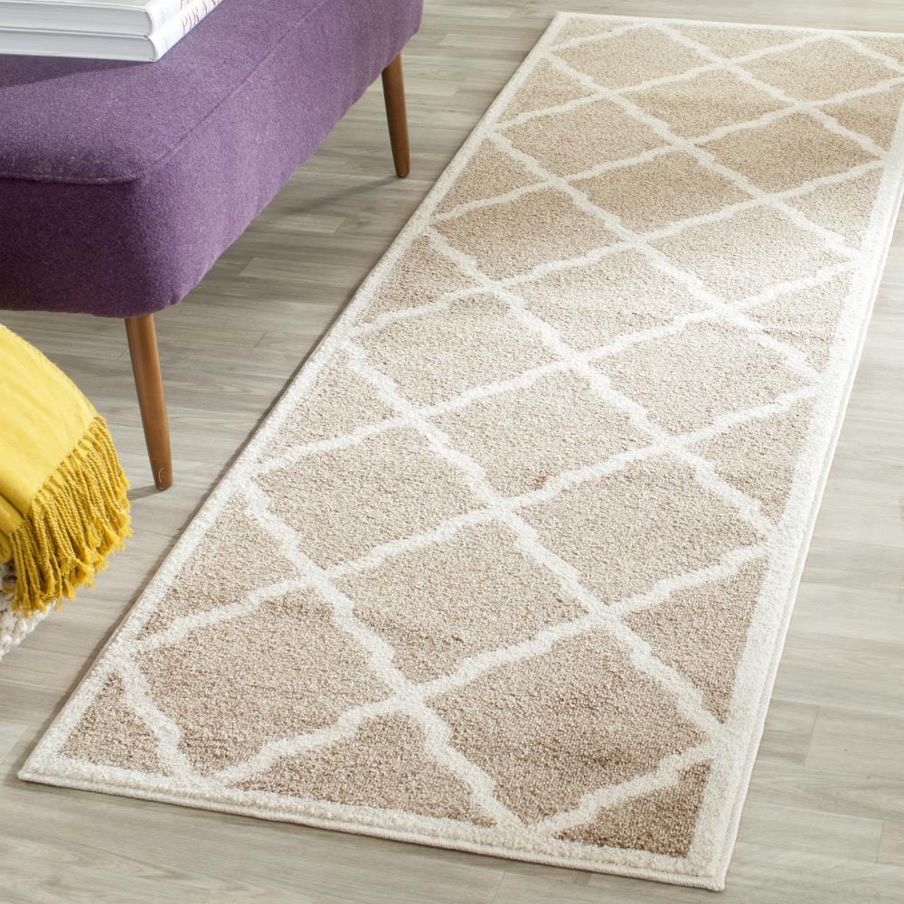 Safavieh Lowell 2 x 13 Wheat/Beige Indoor Trellis Runner Rug