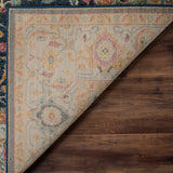 Safavieh Madison Toila 5 x 8 Navy/Creme Indoor Floral/Botanical Oriental Area Rug