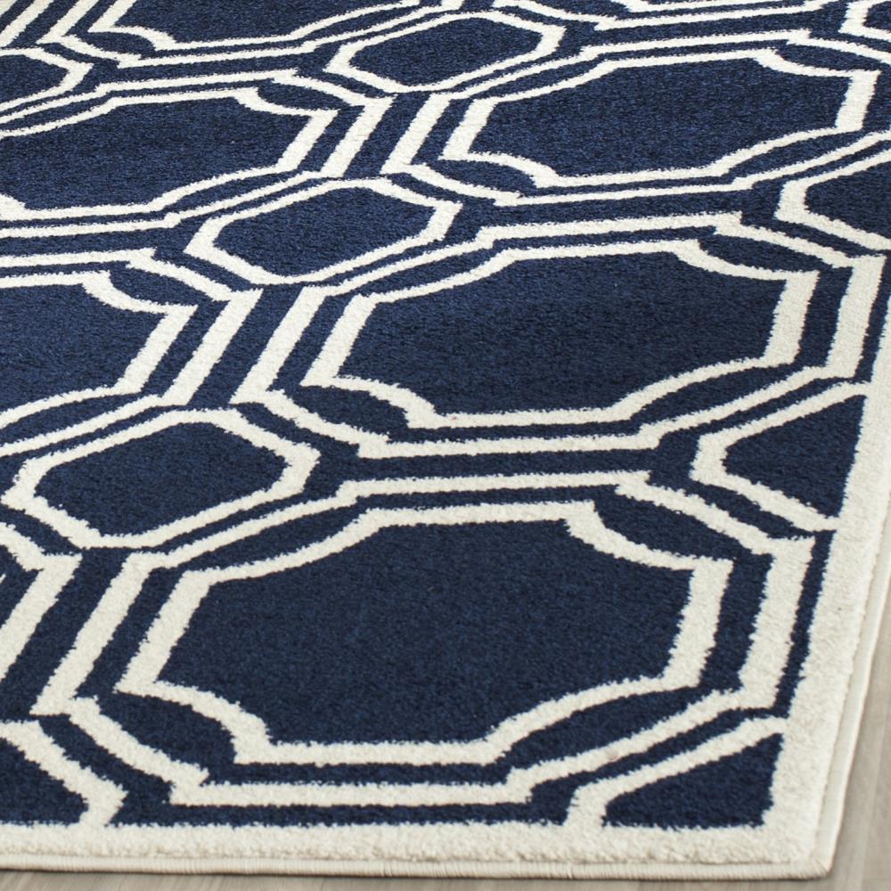 Safavieh Mosaic 11 x 16 Navy/Ivory Indoor/Outdoor Trellis Area Rug