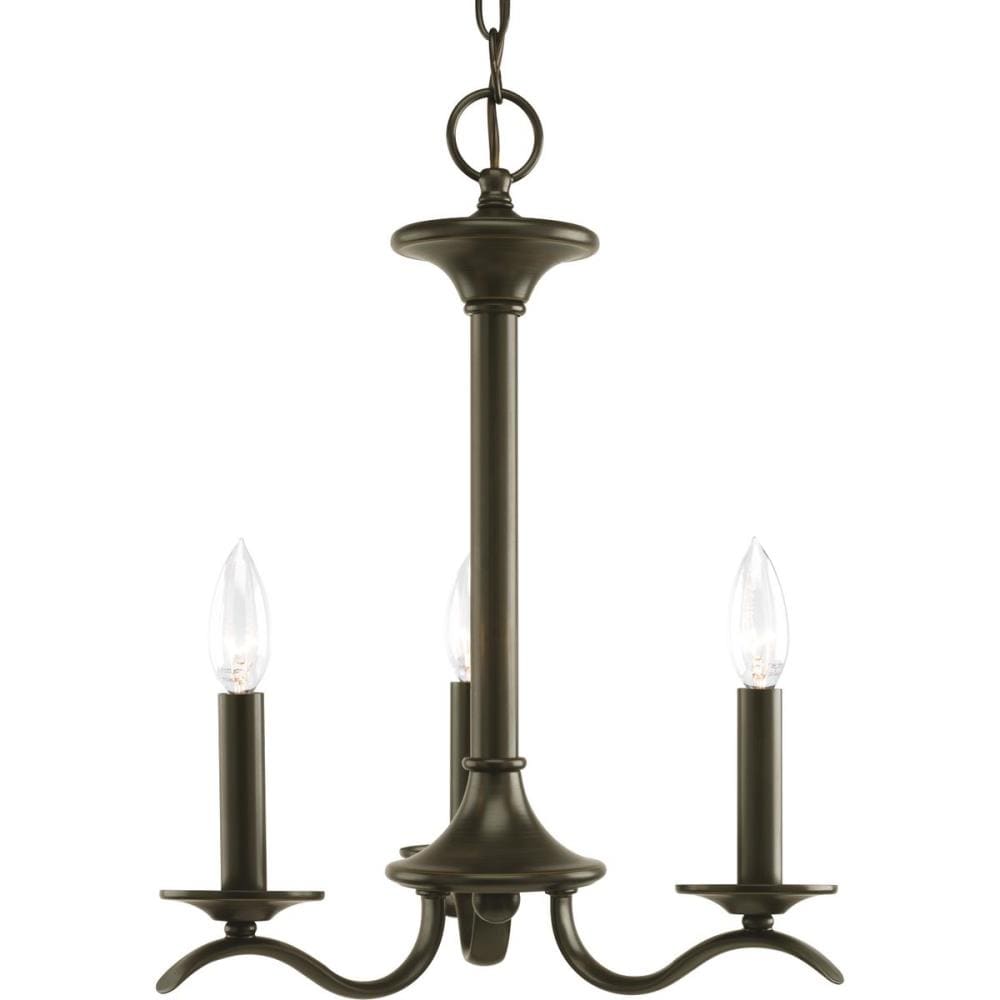 Progress Lighting Inspire 3-Light Antique Bronze Transitional Chandelier
