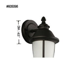 Portfolio Camforth 9.12-in H Matte Black Integrated LED Outdoor Wall Lantern, Hardwired