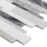 Elida Ceramica 3-in x 12-in Linear Mosaic Tile Sample