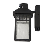 Portfolio Thorsen 11.5-in H Black Motion Sensor Dusk-to-Dawn Outdoor Wall Lantern, E26, 6-in W x 8-in D