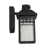 Portfolio Thorsen 11.5-in H Black Motion Sensor Dusk-to-Dawn Outdoor Wall Lantern, E26, 6-in W x 8-in D