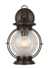 Portfolio Caliburn 13.62-in H Oil-Rubbed Bronze Outdoor Wall Lantern, Medium Base (E-26)