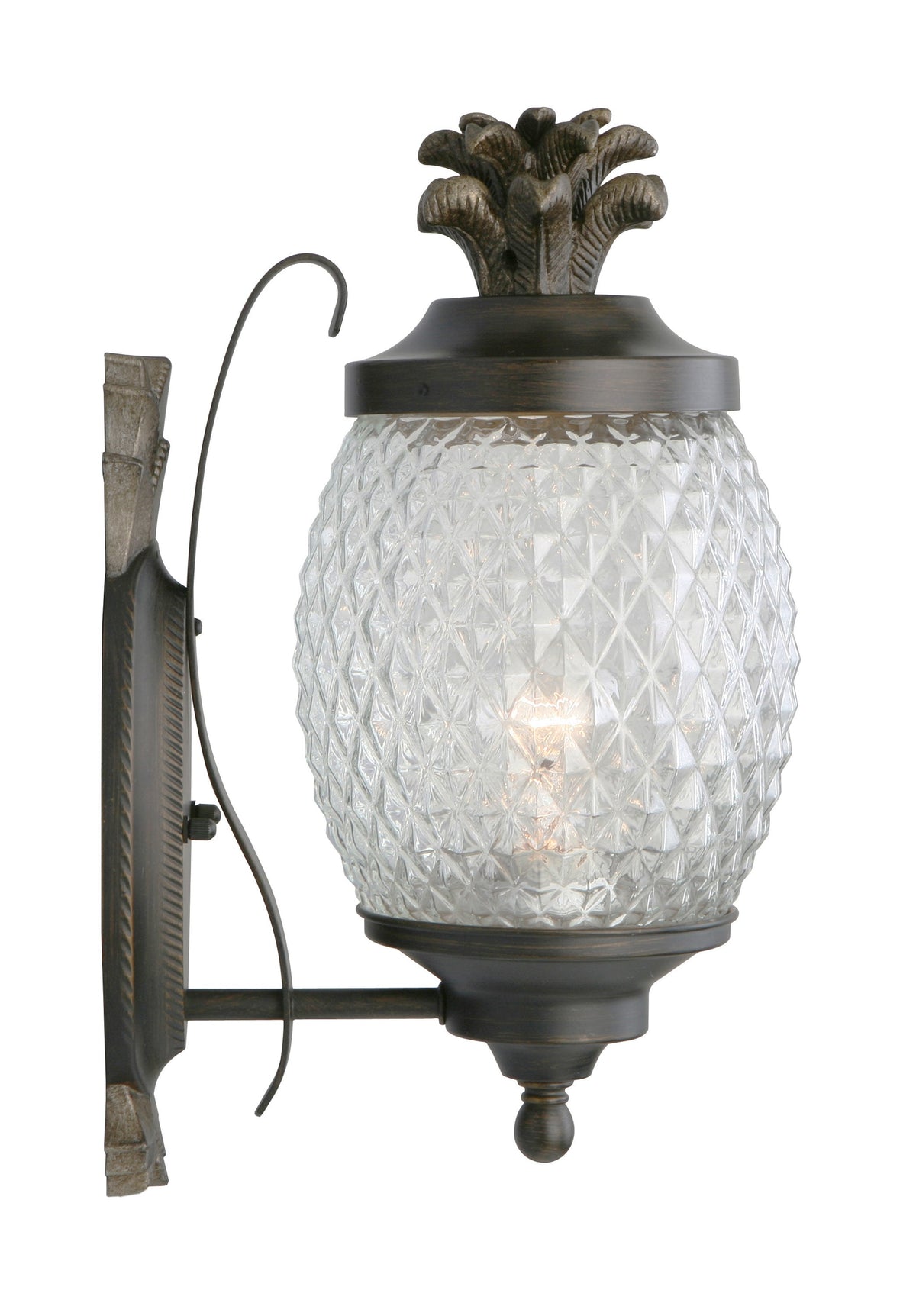 Portfolio 15.25-in H Brushed Bronze Medium Base (E-26) Outdoor Wall Light