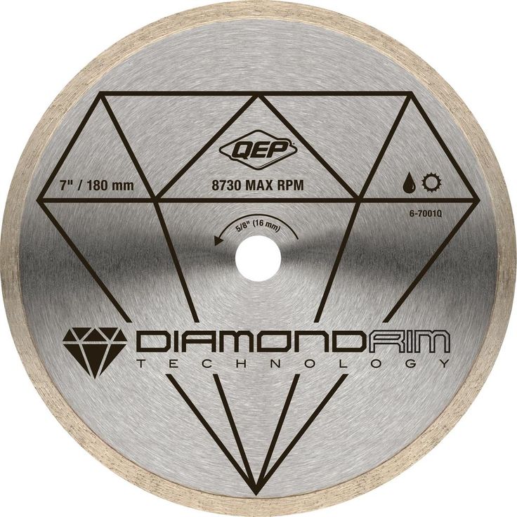 QEP 7 in. Diamond Blade for Wet Tile Saws for Ceramic Tile