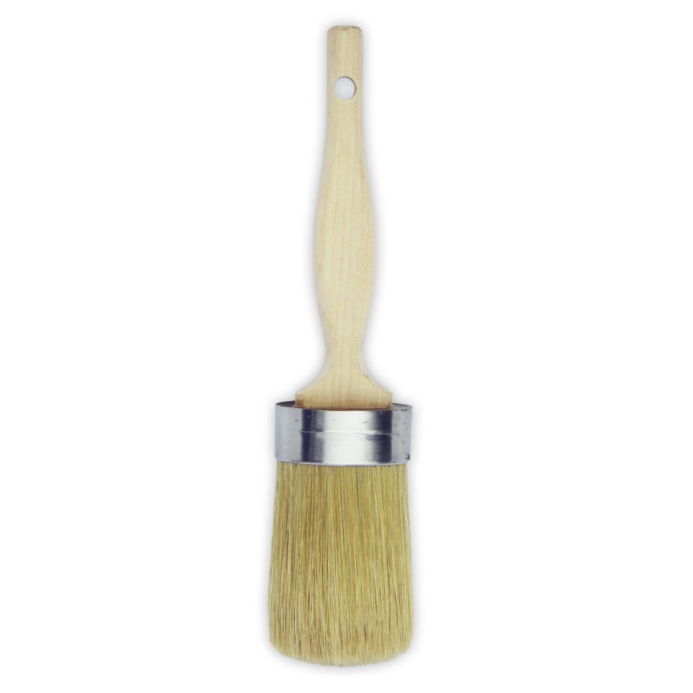 Valspar Chalky Paint and Wax Natural Bristle-Polyester Blend Oval 1.95-in Paint Brush