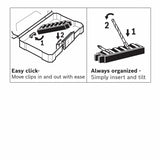 Bosch Custom Case 4-Piece 1/4-in x 2-1/2-in Double-Ended Impact Driver Bits, Phillips/Square/Torx