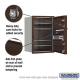 3700 Horizontal Series 4-Compartment Recessed Mount Mailbox - Super Arbor