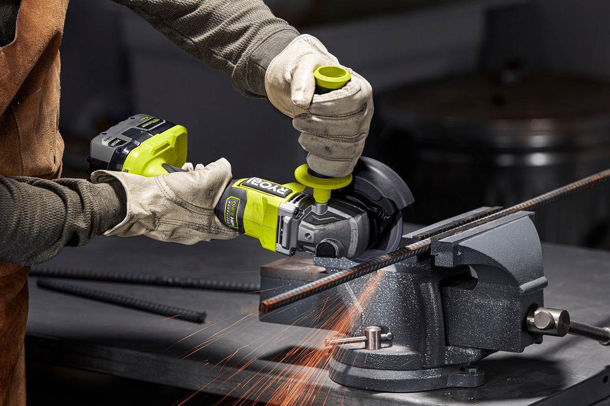 RYOBI 18V ONE+ HP Brushless 4-1/2 in. Angle Grinder/Cut-Off Tool Kit with 2.0Ah Battery and Charger