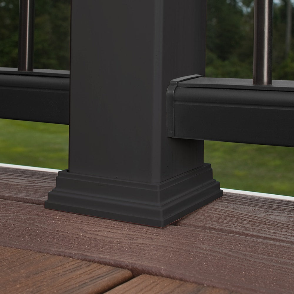 Trex 4-in x 4-in Charcoal Black Composite Deck Post Base Trim