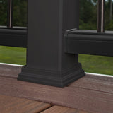 Trex 4-in x 4-in Charcoal Black Composite Deck Post Base Trim