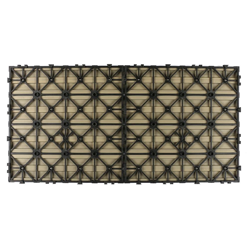 NewTechWood 24-in x 12-in 10-Pack Roman Antique Prefinished Composite Deck Tile (20-sq ft)