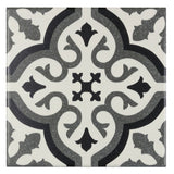 Elida Ceramica Lolita Deco Squares 6-in x 6-in Matte Porcelain Encaustic Floor & Wall Tile