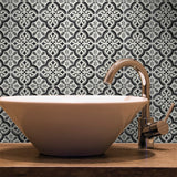 Elida Ceramica Lolita Deco Squares 6-in x 6-in Matte Porcelain Encaustic Floor & Wall Tile
