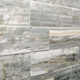 Elida Ceramica Ledgewood Stone 12-in x 24-in Glazed Porcelain Wood-Look Linear Floor & Wall Tile, 2.26-sq ft Piece
