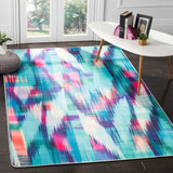 Safavieh Daytona 5 x 8 Turquoise/Fuchsia Indoor Abstract Area Rug