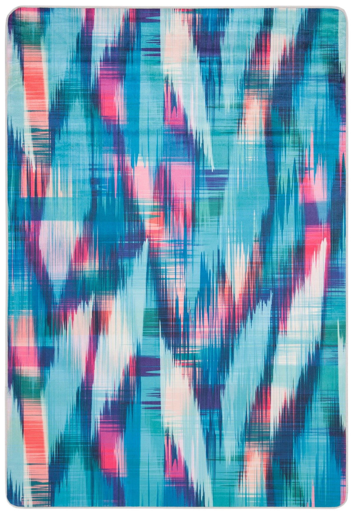 Safavieh Daytona 5 x 8 Turquoise/Fuchsia Indoor Abstract Area Rug