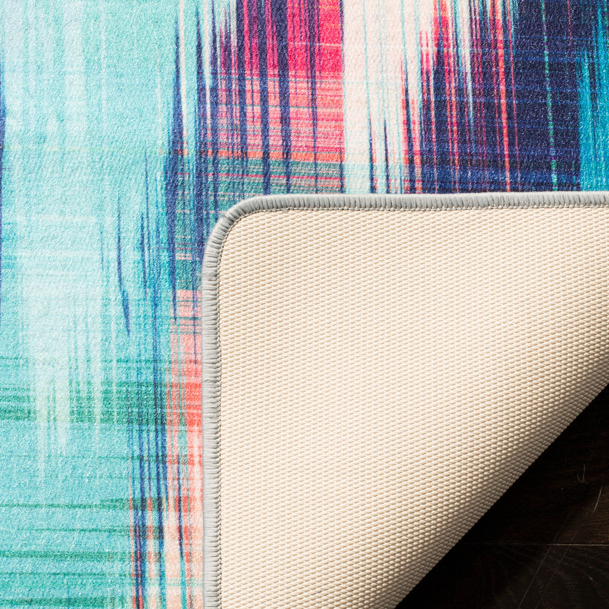 Safavieh Daytona 5 x 8 Turquoise/Fuchsia Indoor Abstract Area Rug