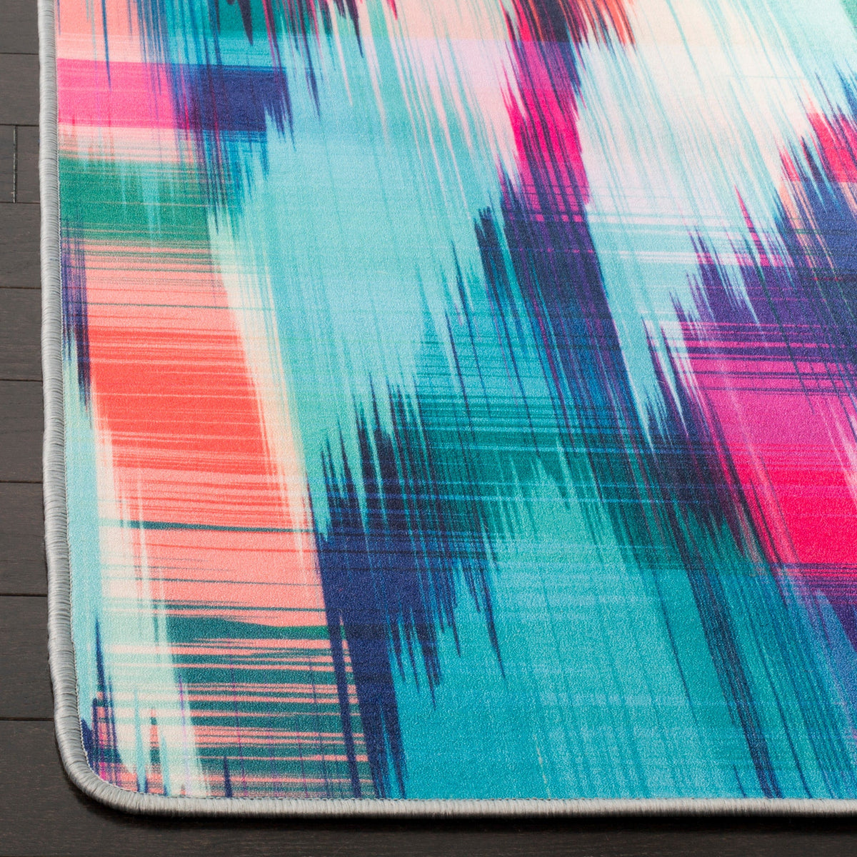Safavieh Daytona 5 x 8 Turquoise/Fuchsia Indoor Abstract Area Rug