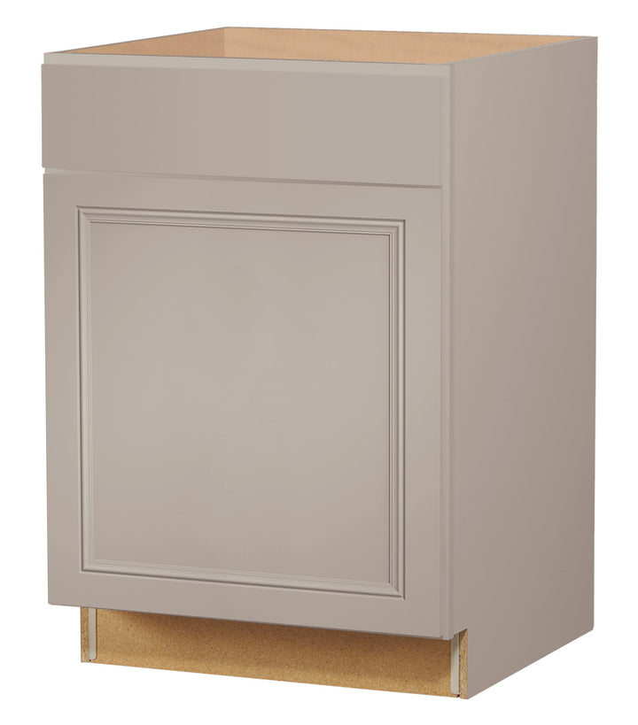 Diamond NOW Wintucket 21-in W x 35-in H x 23.75-in D Cloud Gray 1-Drawer Base Fully Assembled Cabinet (Recessed Panel Square Style)