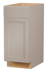 Diamond NOW Wintucket 15-in W x 35-in H x 23.75-in D Cloud Gray 1-Drawer Base Fully Assembled Cabinet (Recessed Panel Square Style)