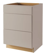 Diamond NOW Wintucket 24-in W x 35-in H x 23.75-in D Cloud Gray 3-Drawers Base Fully Assembled Cabinet (Recessed Panel Style)