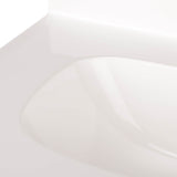 Project Source 24-in White Shaker Single Sink Bathroom Vanity with White Cultured Marble Top