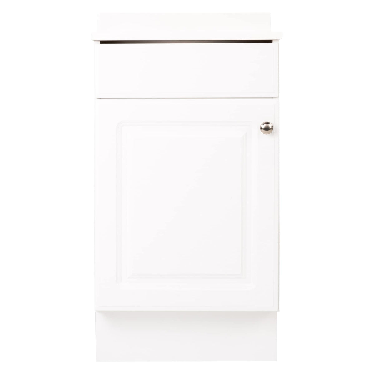 Project Source 18.6-in White Single Sink Bathroom Vanity with White Cultured Marble Top