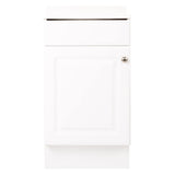 Project Source 18.6-in White Single Sink Bathroom Vanity with White Cultured Marble Top