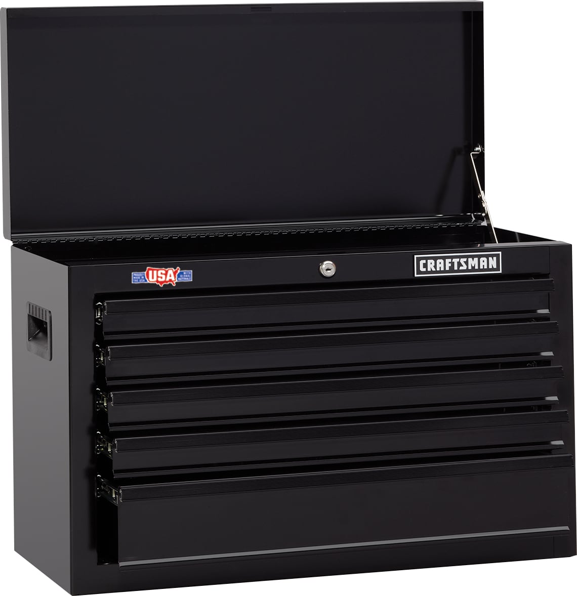 1000 Series 26.07-in W x 17.49-in H x 12.1-in D 5 -Drawer Steel Tool Chest ( Black )