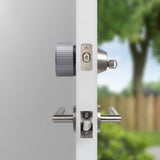 Wi-Fi Smart Lock Silver Single Cylinder Deadbolt Replacement - Super Arbor