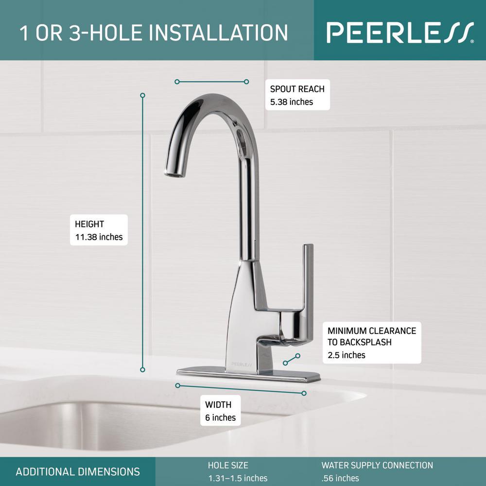 Xander Single-Handle Bar Faucet in Chrome - Super Arbor