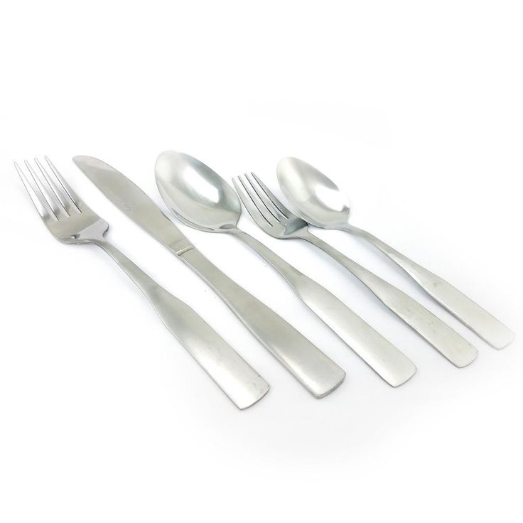 Abbeville 61-Piece Stainless Steel Flatware Set with Wire Caddy (Service for 12)