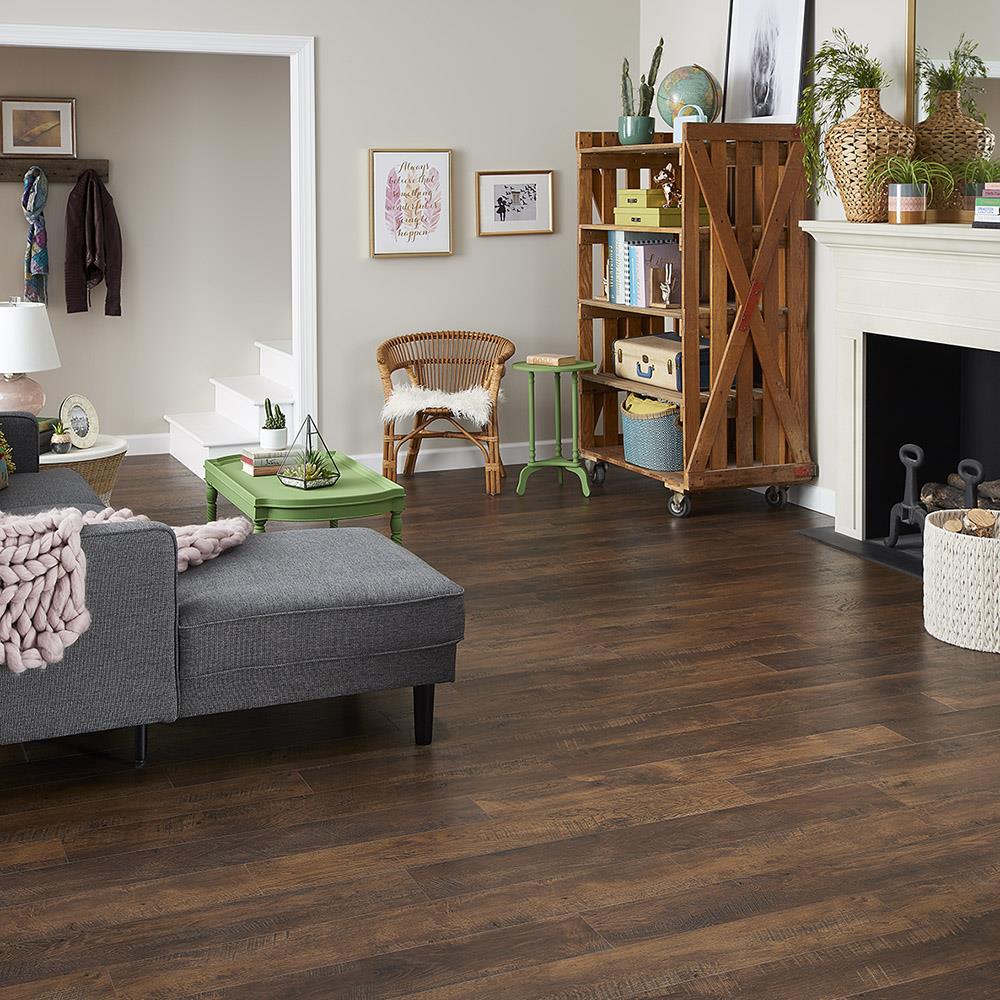 QuickStep Studio + Spill Repel Frontier Oak 6.14-in W x 47.24-in L Embossed Wood Plank Laminate Flooring