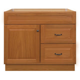 Project Source 36-in Golden Bathroom Vanity Base Cabinet without Top
