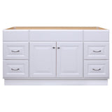 Project Source 60-in White Bathroom Vanity Cabinet (Base Only)