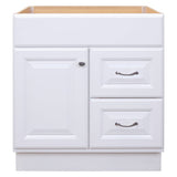 Project Source 30-in White Bathroom Vanity Cabinet