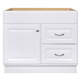 Project Source 36-in White Bathroom Vanity Cabinet (Base Only, Without Top)
