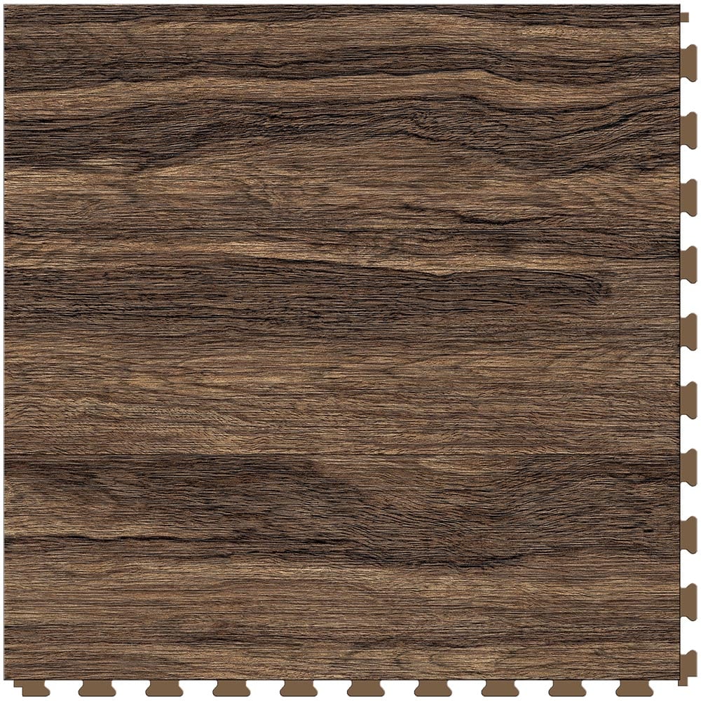 Perfection Floor Tile Vintage Wood Collection 6-Piece 20-in x 20-in Tiger Wood/Satin Interlocking Luxury Vinyl Tile